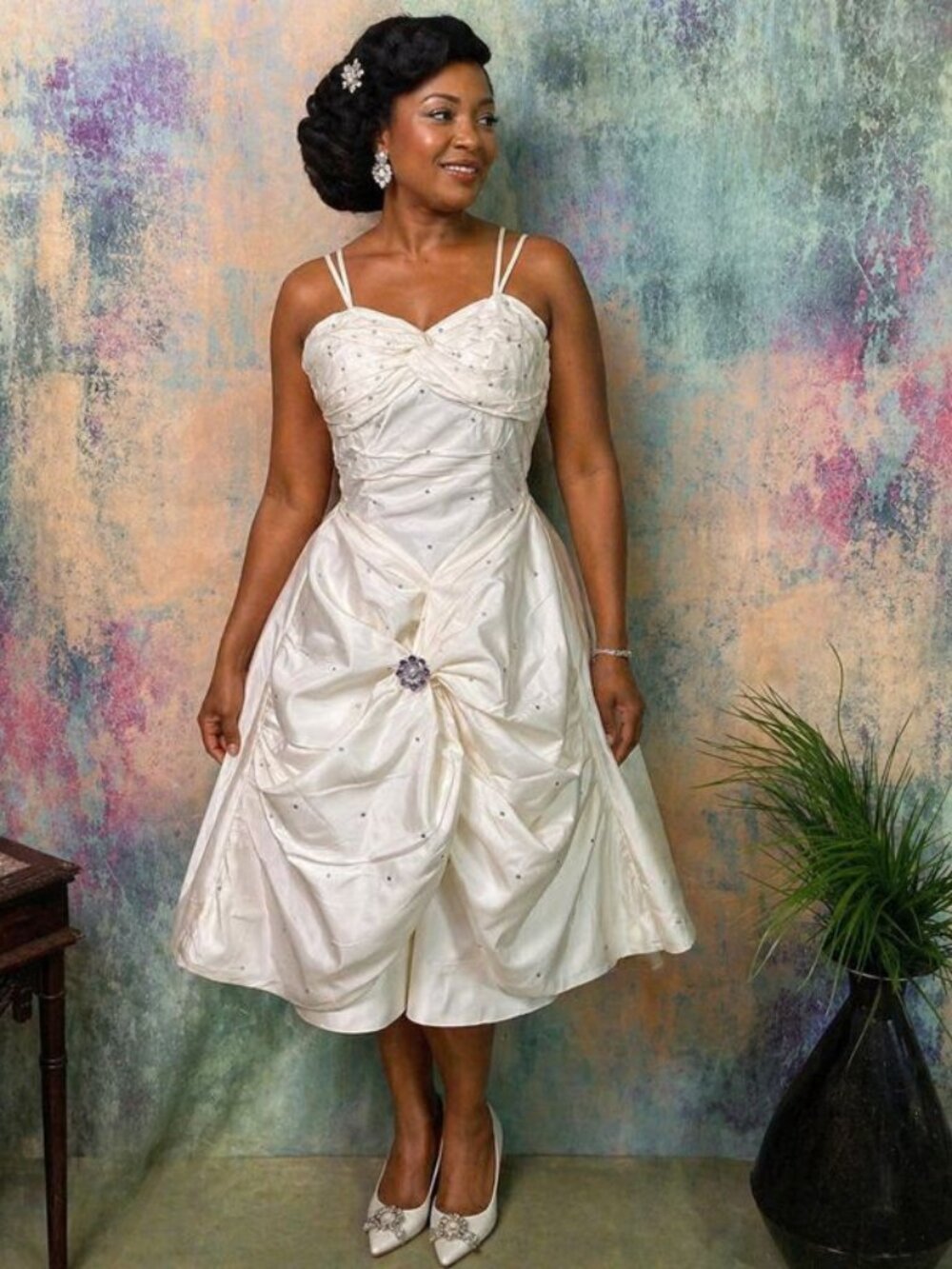 📌 Vintage Tailored Wedding - Ball - Cocktail  Prom Dress
